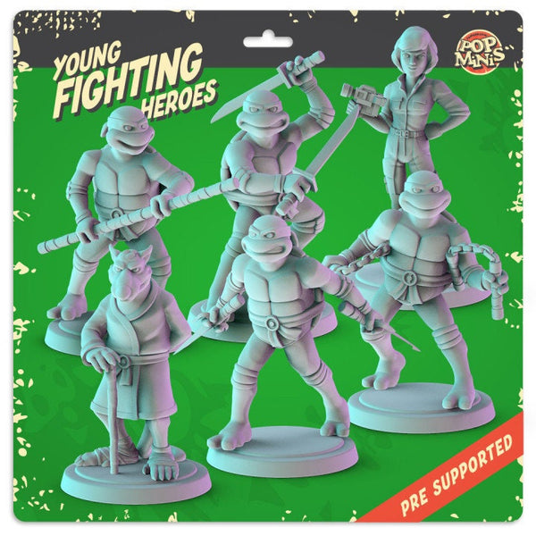 Miniature ninja hot sale turtle figures