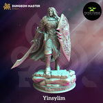 Yinsylim / Elf / Warrior / Paladin / DnD / GM Stash / 3D Print / 4K Mini / TableTop Miniature / 32mm / 75mm