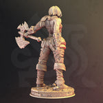 Agga / Fighter / Warrior / Hero / DnD / GM Stash / 3D Print / 4K Mini / TableTop Miniature / 32mm / 75mm