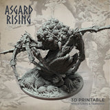 Nightmare Spider / Spider / Big Model / Monster / Pathfinder / DnD / D&D / Asgard Rising / 3D Print / 4K Mini / TableTop Miniature / RPG