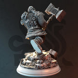 Rend Mathias / Dwarf / warrior / Fighter / Paladin / Pathfinder / DnD / DM Stash / 3D Print / 4K Mini / TableTop Miniature / 32mm / 75mm