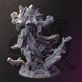 Dark Wraith Lich - Brisini / Wraith / Ghost / Undead / Frozen / Monster / Pathfinder / DnD / DM Stash / 3D Print / TableTop / 32mm / 75mm