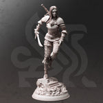 Lina Vixine / Fighter / Witcher / Human / Hunter / Pathfinder / DnD / DM Stash / 3D Print / 4K Mini / TableTop Miniature / 32mm / 75mm