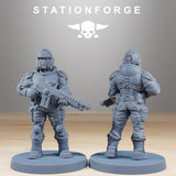 National Guard War Mech / Guard / Mech / Imperial / Robot / Sci Fi / Space / Table Top / Station Forge / 3D Print / 4K Mini / Wargaming