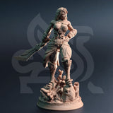 Inedra-Ki / Fighter / Sea / Elf / Warrior / Triton / Pathfinder / DnD / DM Stash / 3D Print / 4K Mini / TableTop Miniature / 32mm / 75mm